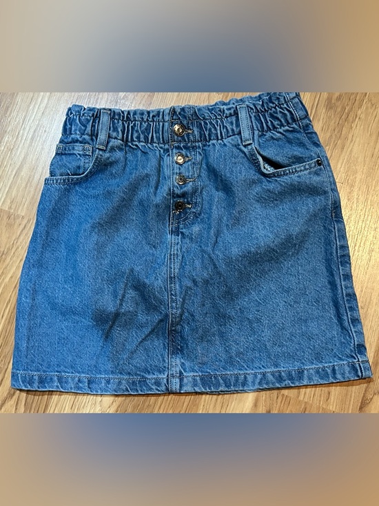 Cat & Jack Other - Cat & Jack Girls' Blue Denim Snap-Front Skirt Size XL 14